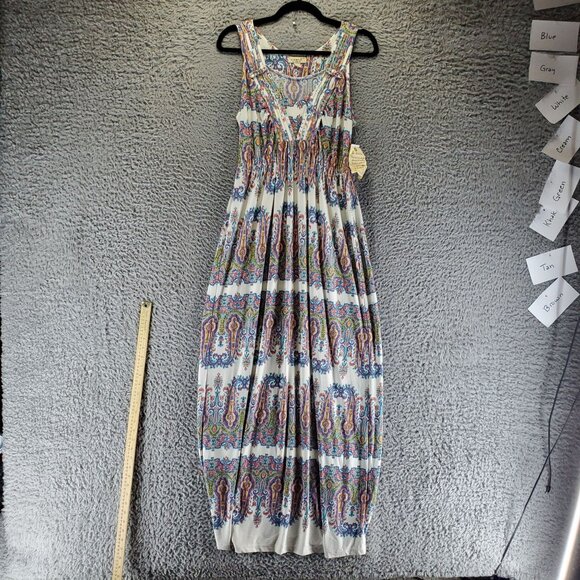 OneWorld Dresses & Skirts - OneWorld Dress Womens Medium Multicolor Boho Paisley Sleeveless Maxi *NWT*